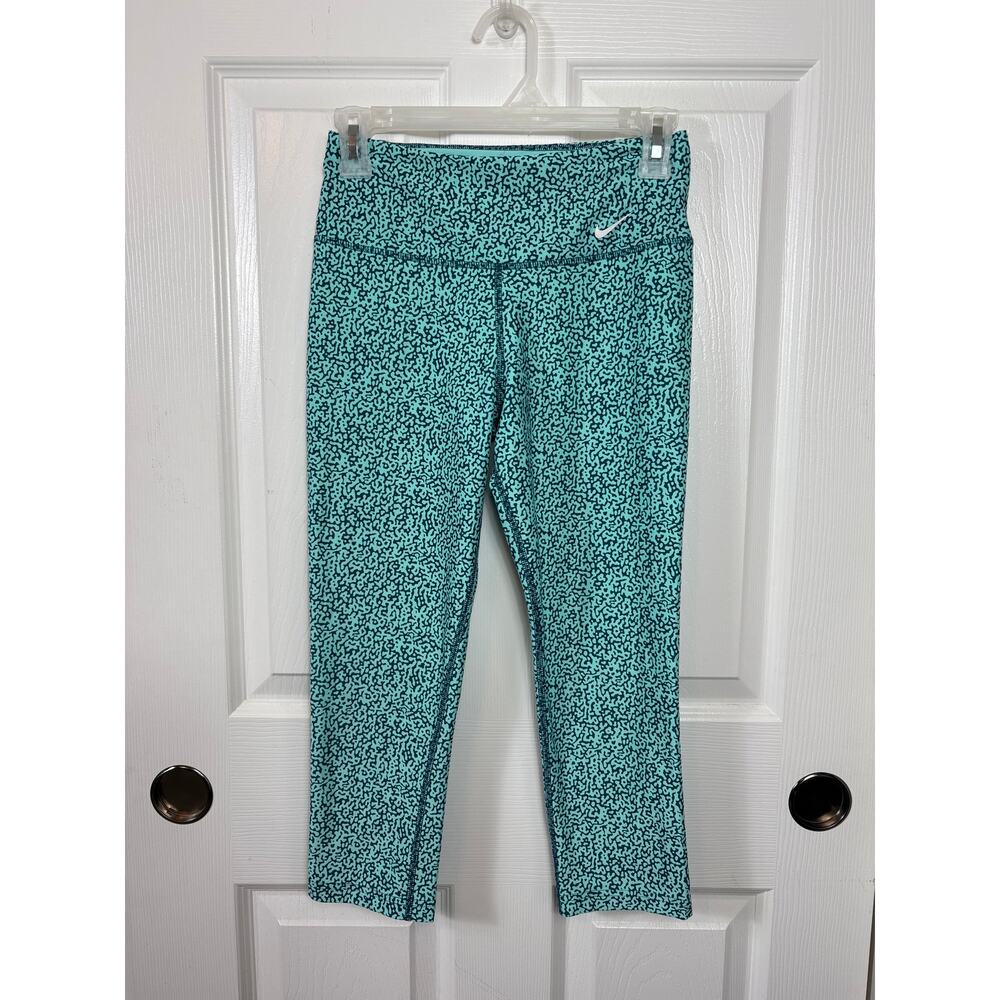 Nike Dri Fit Slim Leggings Training Running Gym Yoga Blue XS